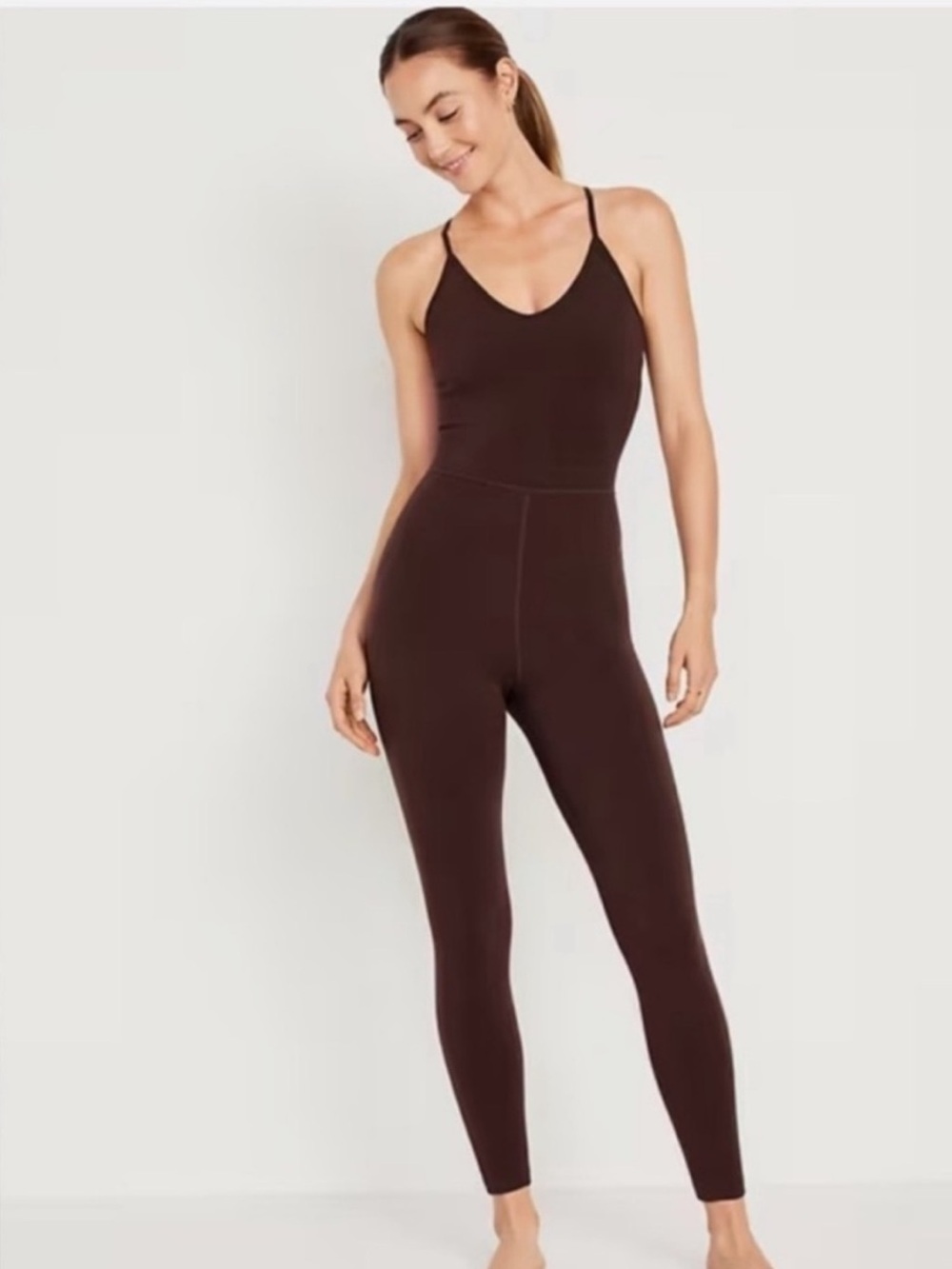 New Old Navy Active powerchill jumpsuit brown XS P